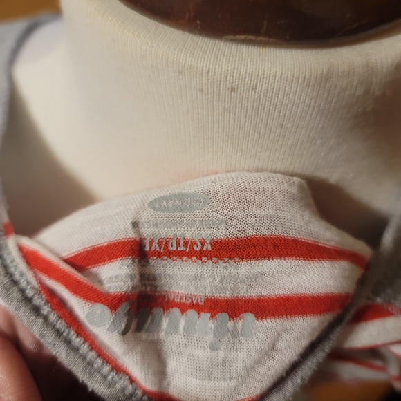 Old Navy Baseball 3/4 Sleeves, Grey & Red - Picture 6 of 6